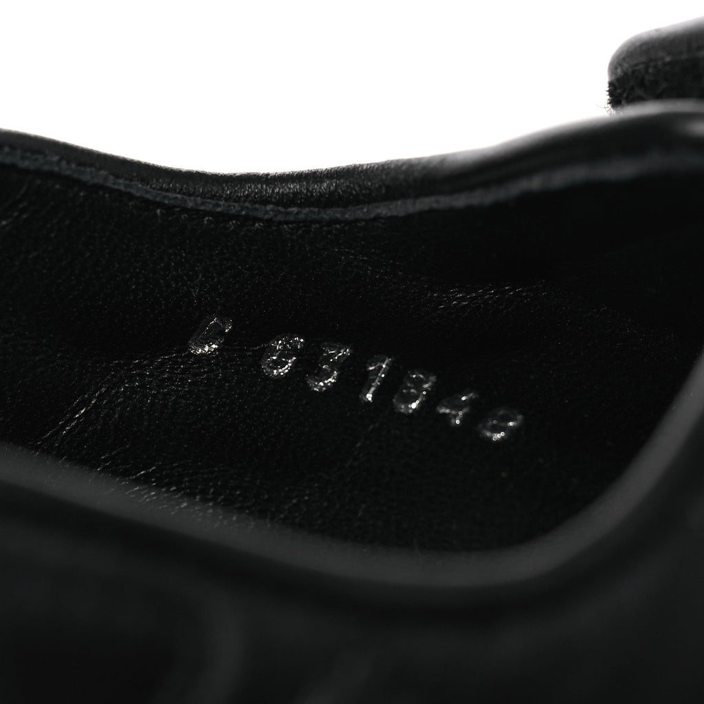 Lambskin Velcro Dad Sandals 39 Black