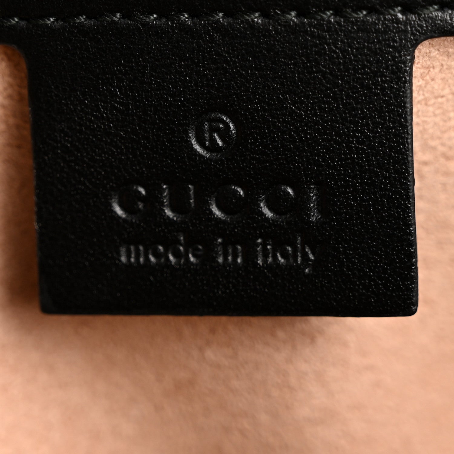 Gucci Calfskin Matelasse Small GG Marmont Shoulder Bag Black