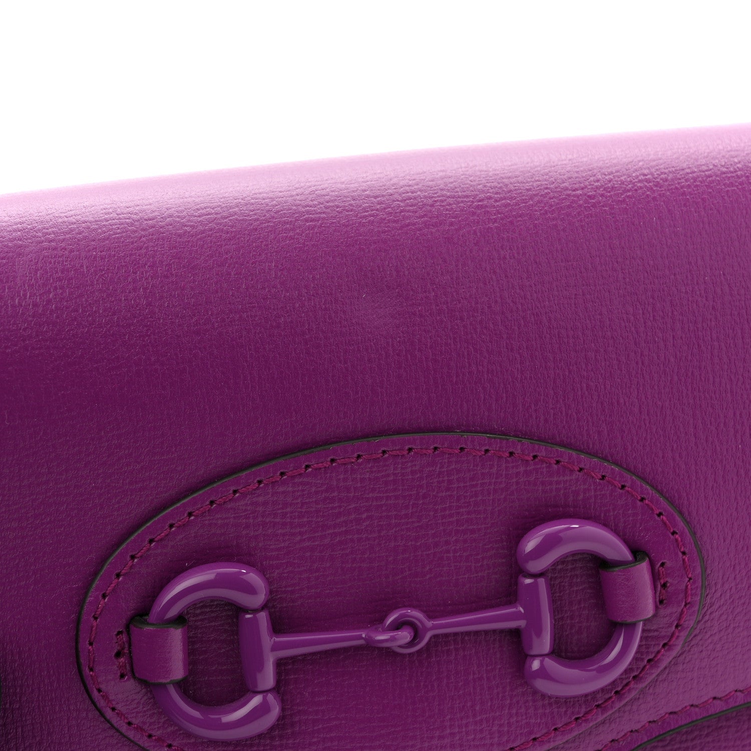 Gucci Azalea Calfskin Web Small Horsebit 1955 Crossbody Bag Spicy Cyclamin