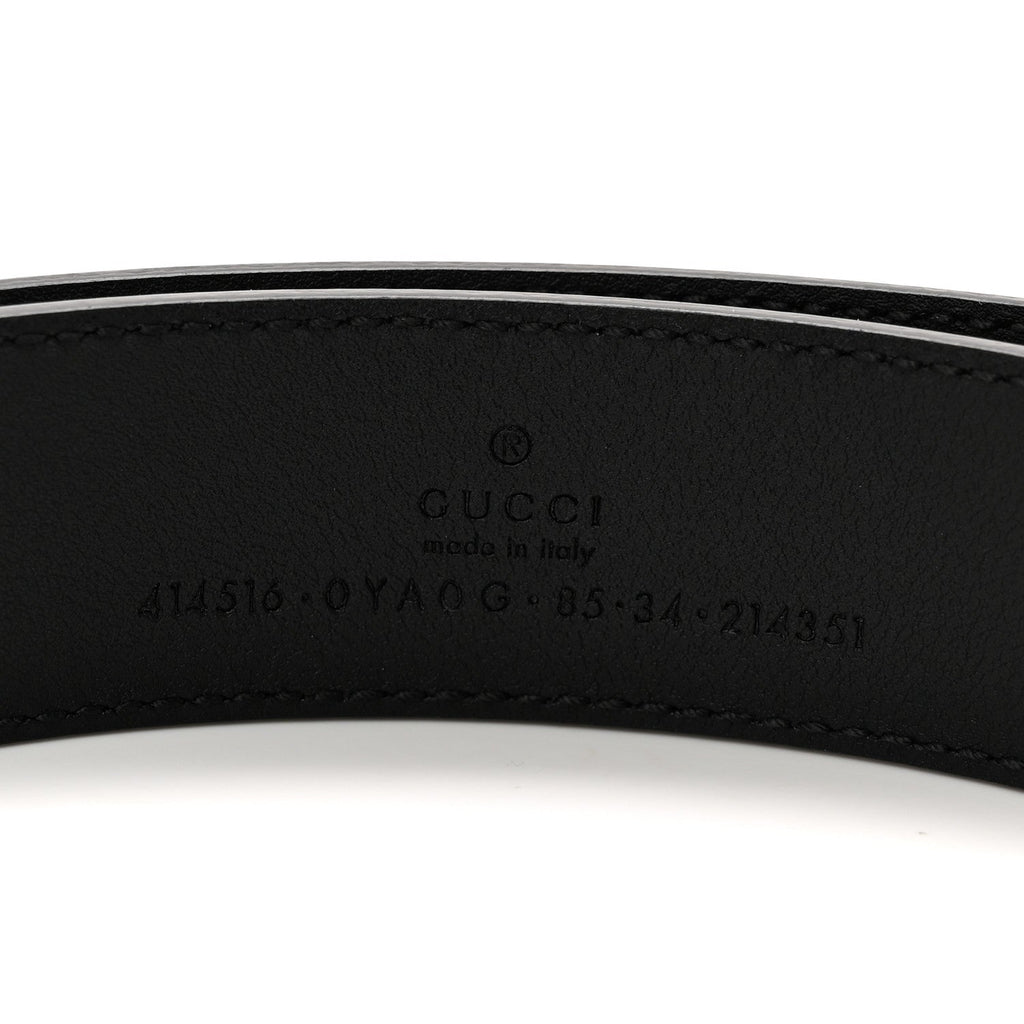 Gucci Calfskin Double G 40mm Belt 85 34 Black