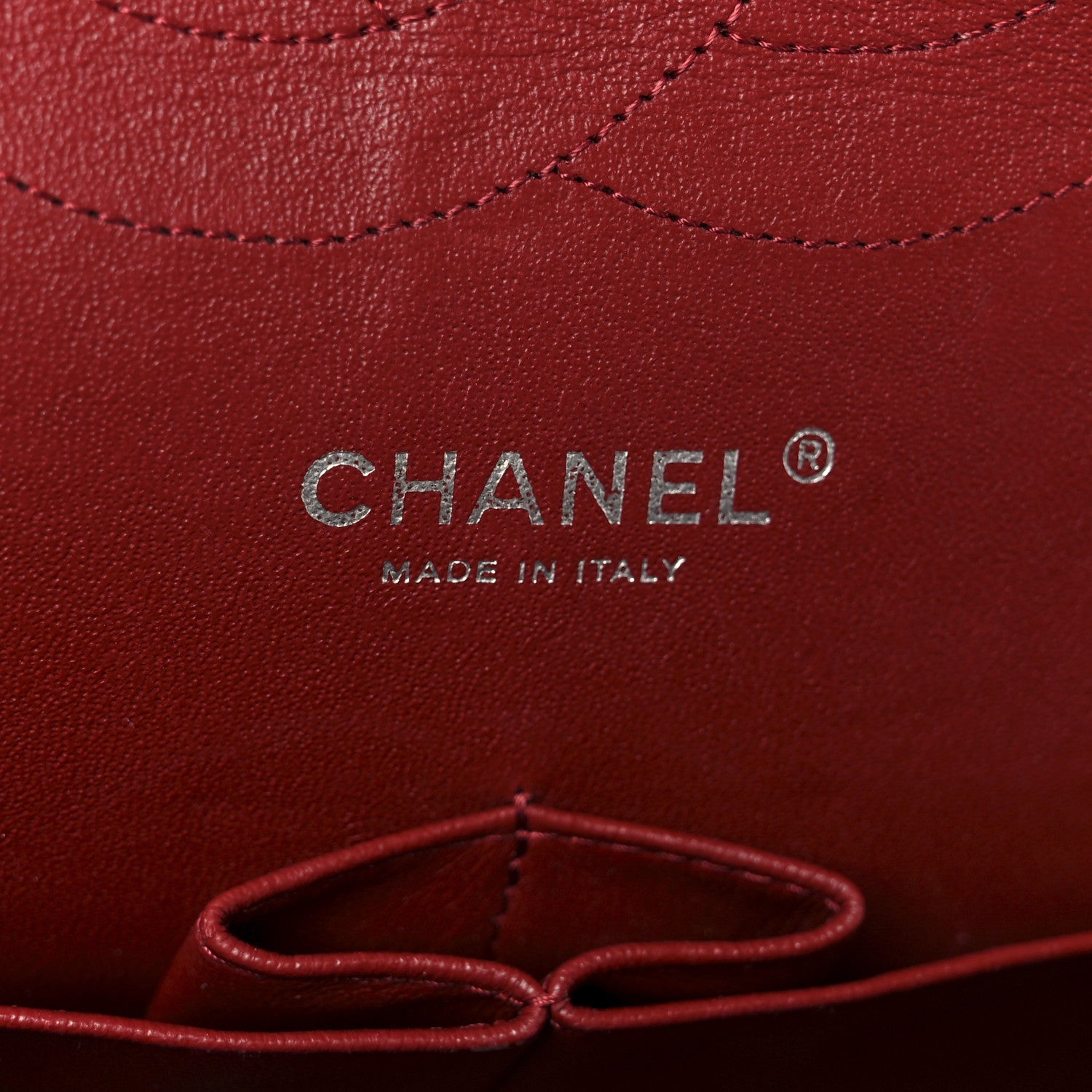 Chanel Caviar Quilted Jumbo Double Flap Dark Red