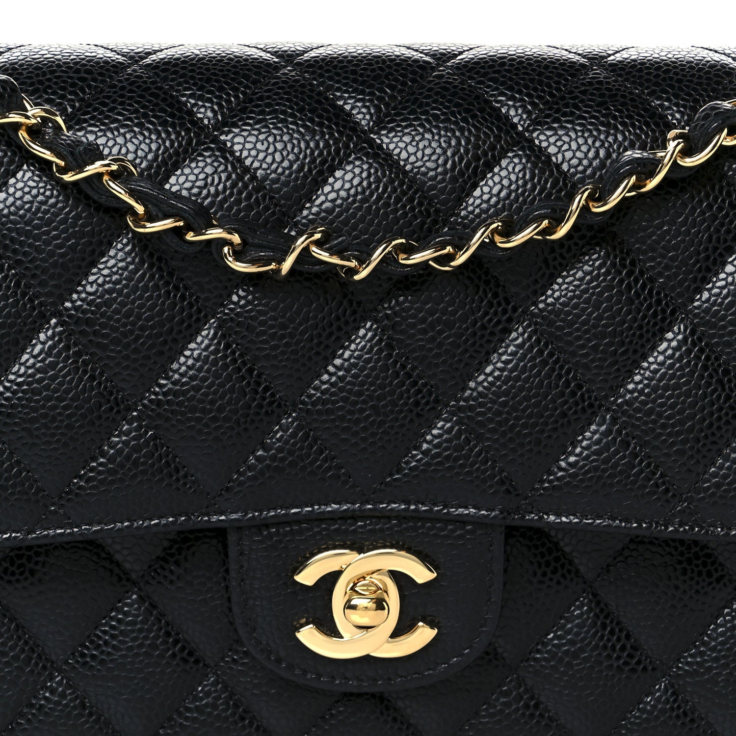 Chanel Caviar Quilted Medium Double Flap Black