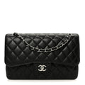 Chanel Caviar Quilted Jumbo Double Flap Black