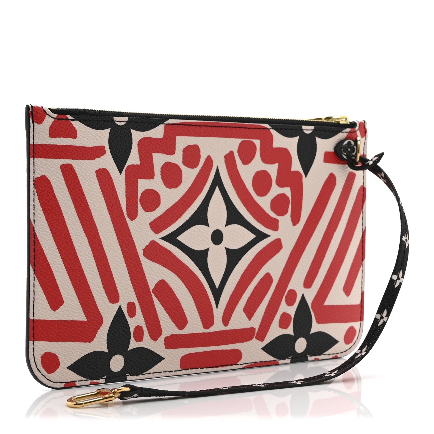Louis Vuitton Monogram Giant Crafty Neverfull MM GM Pochette Creme Rouge Black