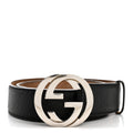 Gucci Guccissima Interlocking G Belt 85 34 Black