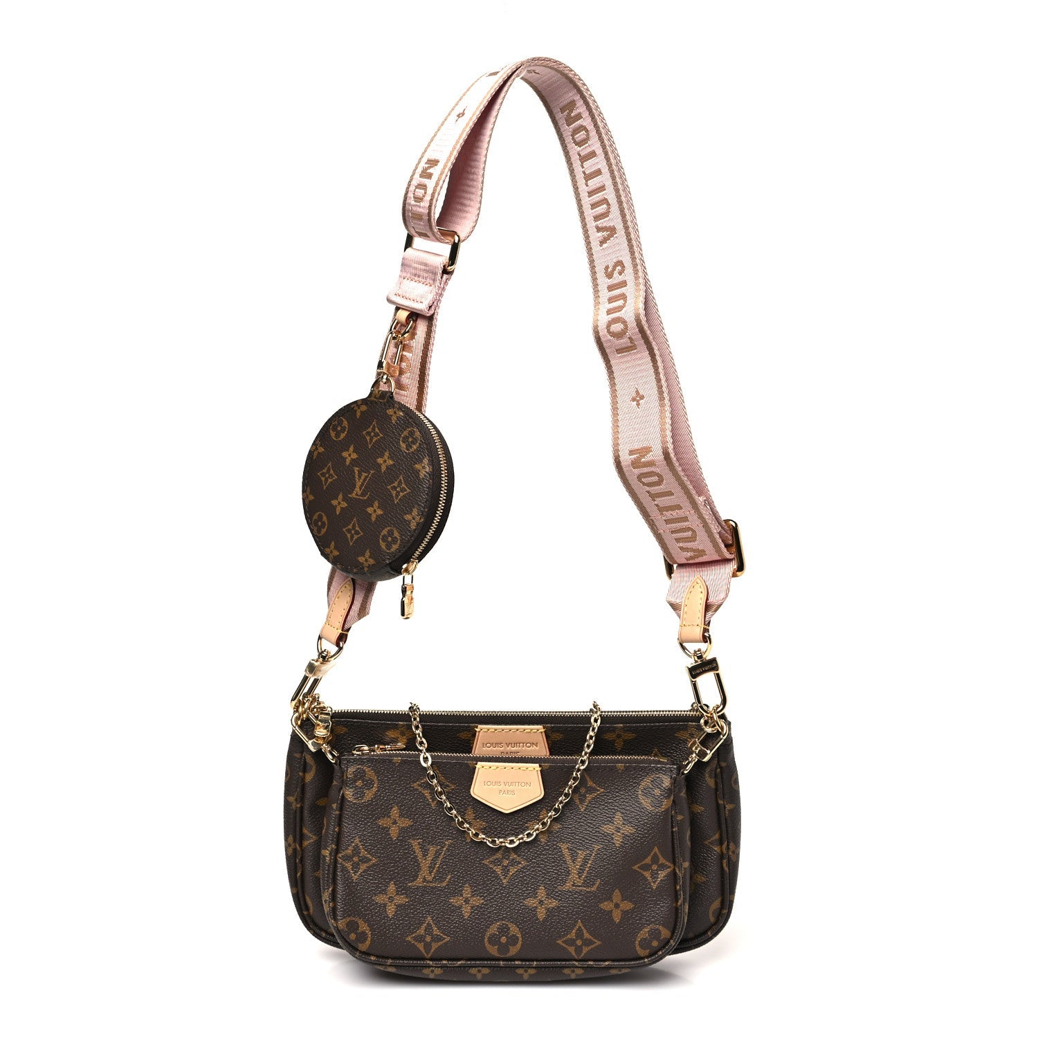 Louis Vuitton Monogram Multi Pochette Accessories Rose Clair