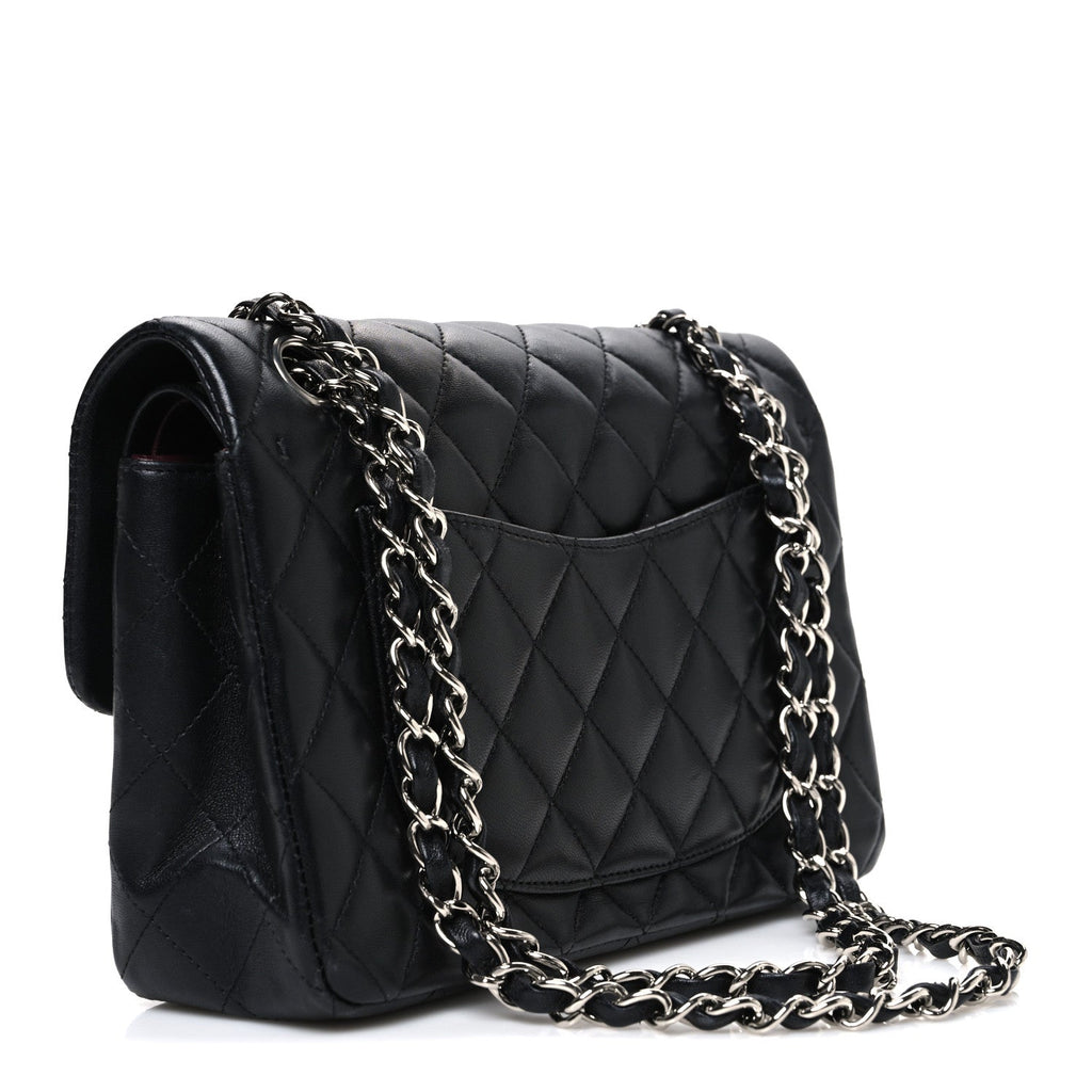 Chanel Lambskin Quilted Small Double Flap Black