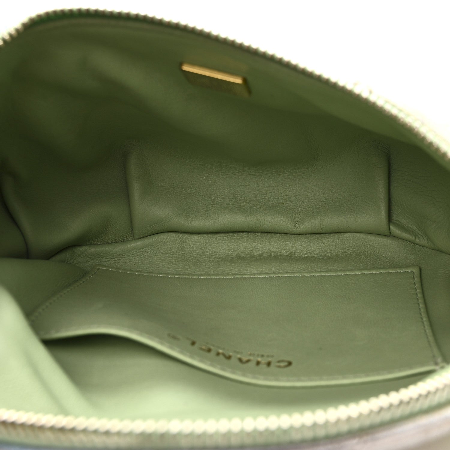 Chanel Gradient Metallic Lambskin Quilted Walking Mood Waist Bag Fanny Pack Pink Purple Green