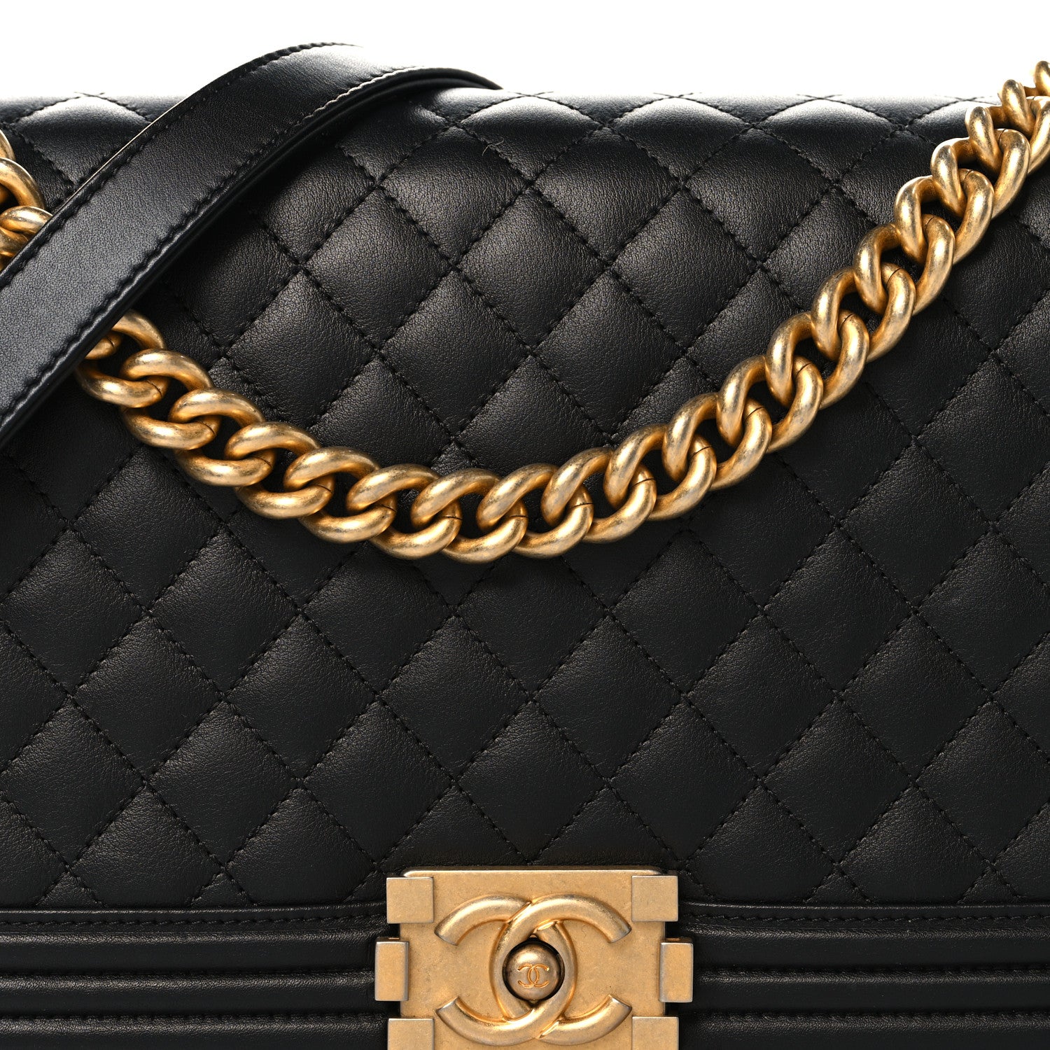 Chanel Calfskin Quilted New Medium Boy Flap Black