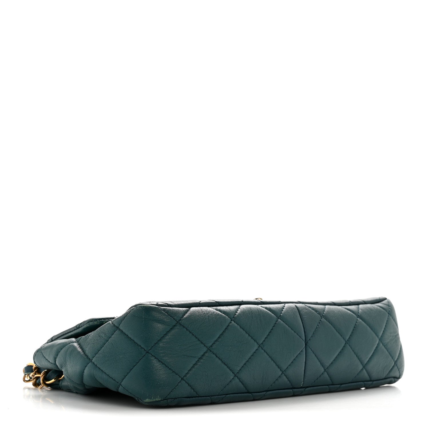 Chanel Lambskin Quilted Mini Rectangular Flap Dark Blue