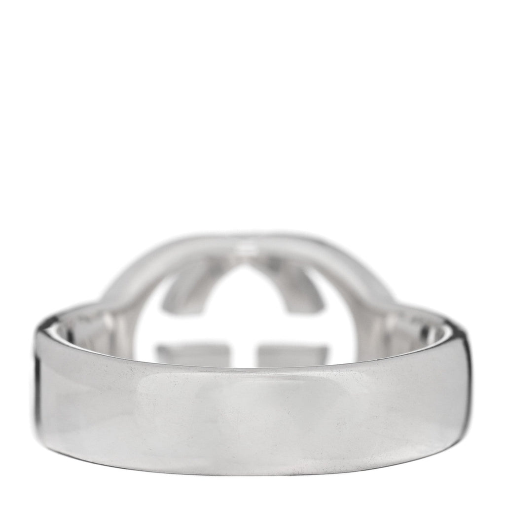 Gucci Sterling Silver Interlocking G Ring 54 6.75