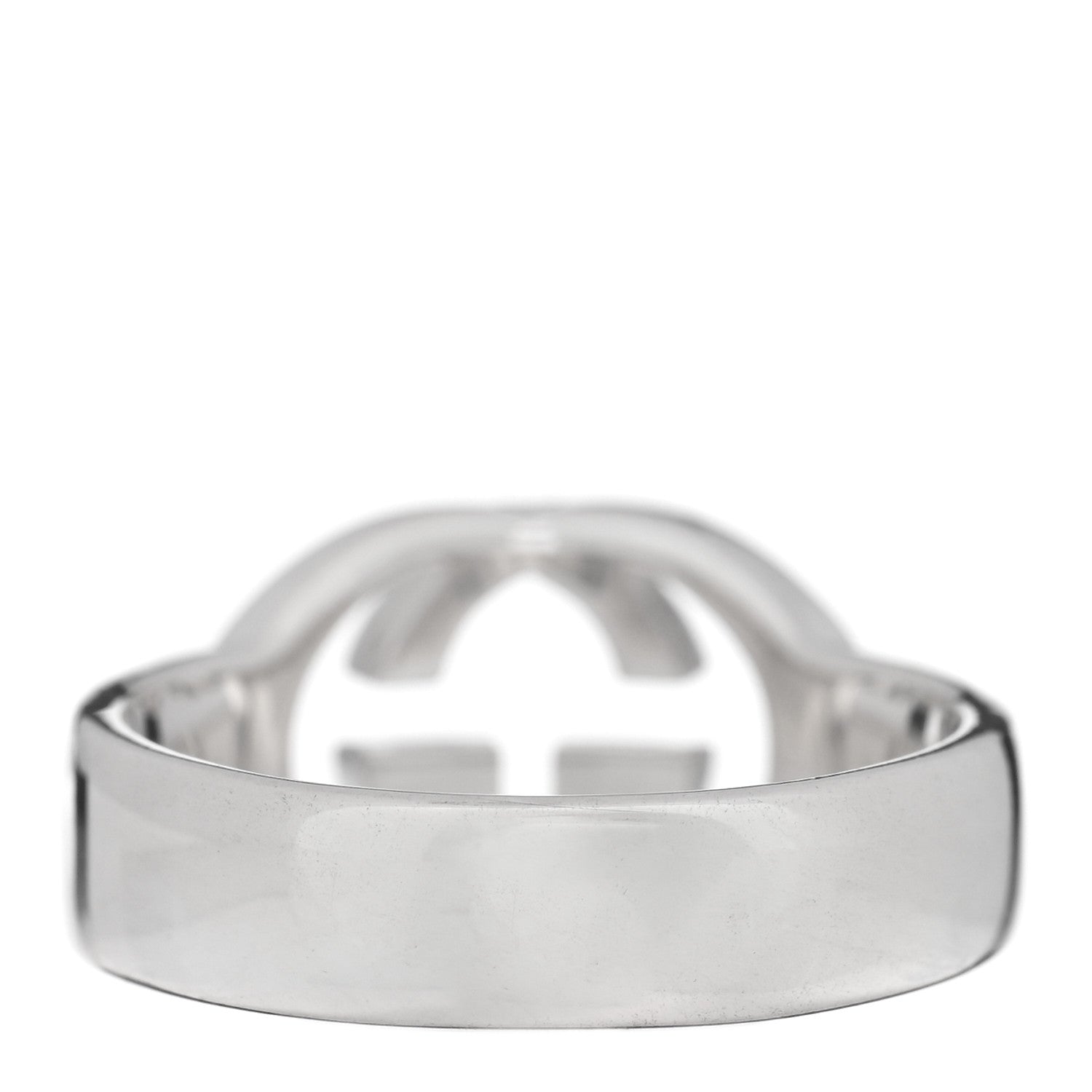 Gucci Sterling Silver Interlocking G Ring 54 6.75