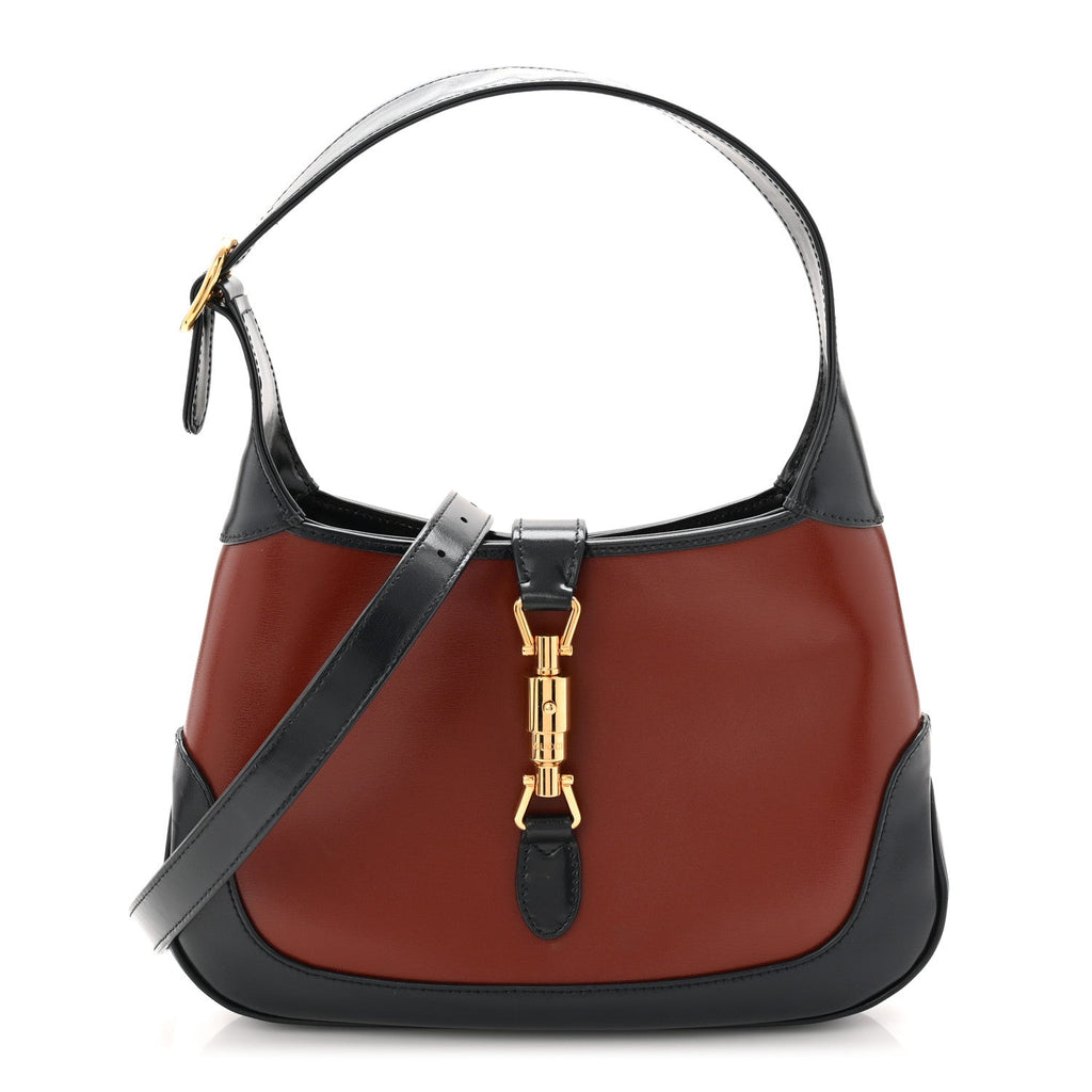 Gucci Boarded Dyana Lux Calfskin Bi-Color Small Jackie 1961 Hobo Mineral Red Blue