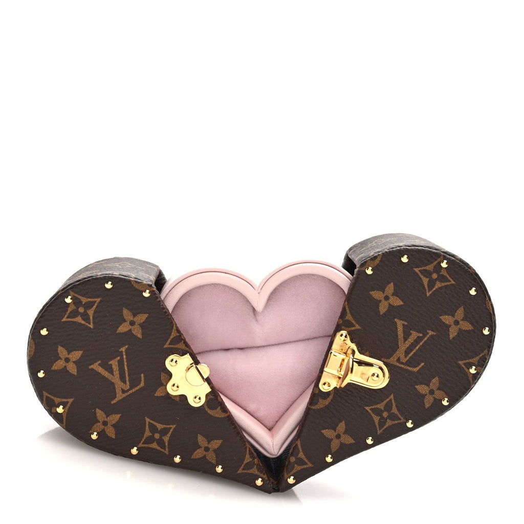 Louis Vuitton Monogram Heart Ecrin Coeur Jewelry Case