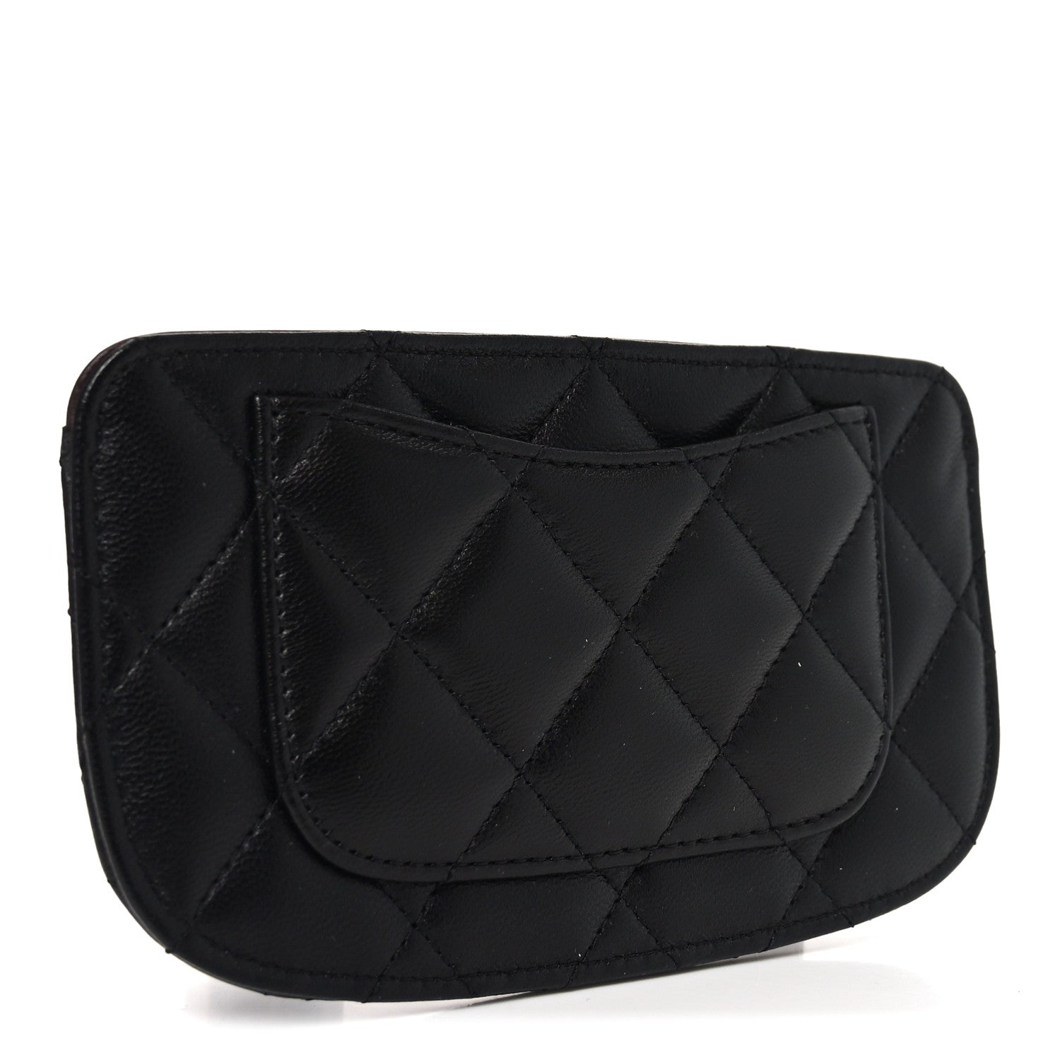 Lambskin Quilted Case Black