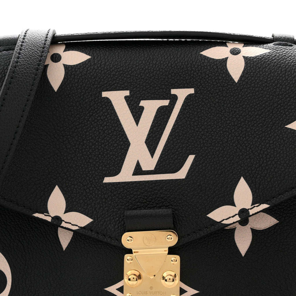 Louis Vuitton Empreinte Monogram Giant Pochette Metis Black Beige