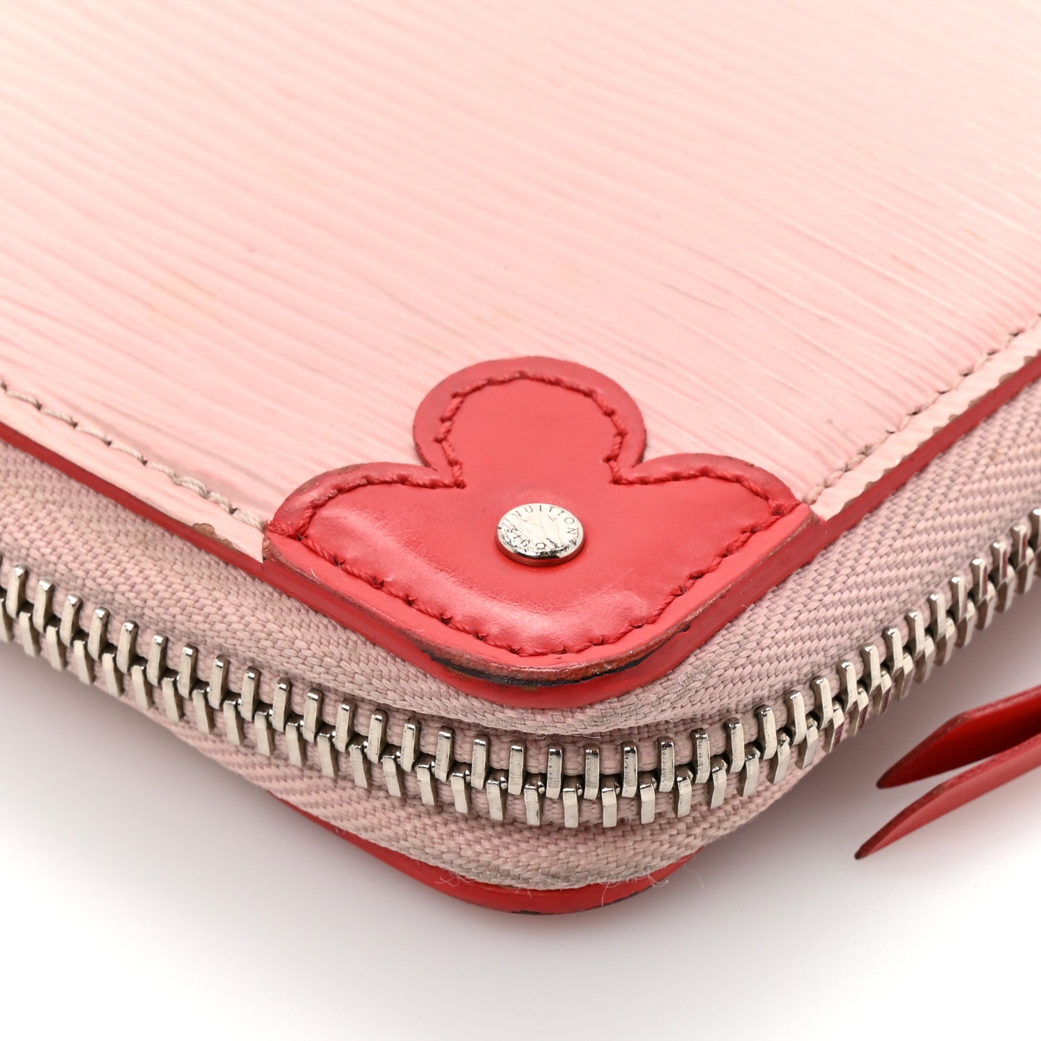 Louis Vuitton Epi Blooming Corners Clemence Wallet Rose Ballerine Coquelicot