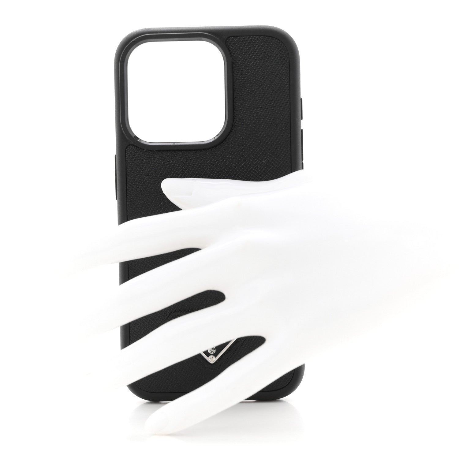 Prada Saffiano iPhone 15 Pro Case Black
