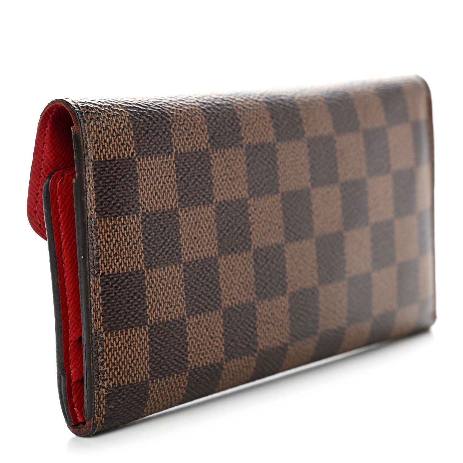 Louis Vuitton Damier Ebene Josephine Wallet Red