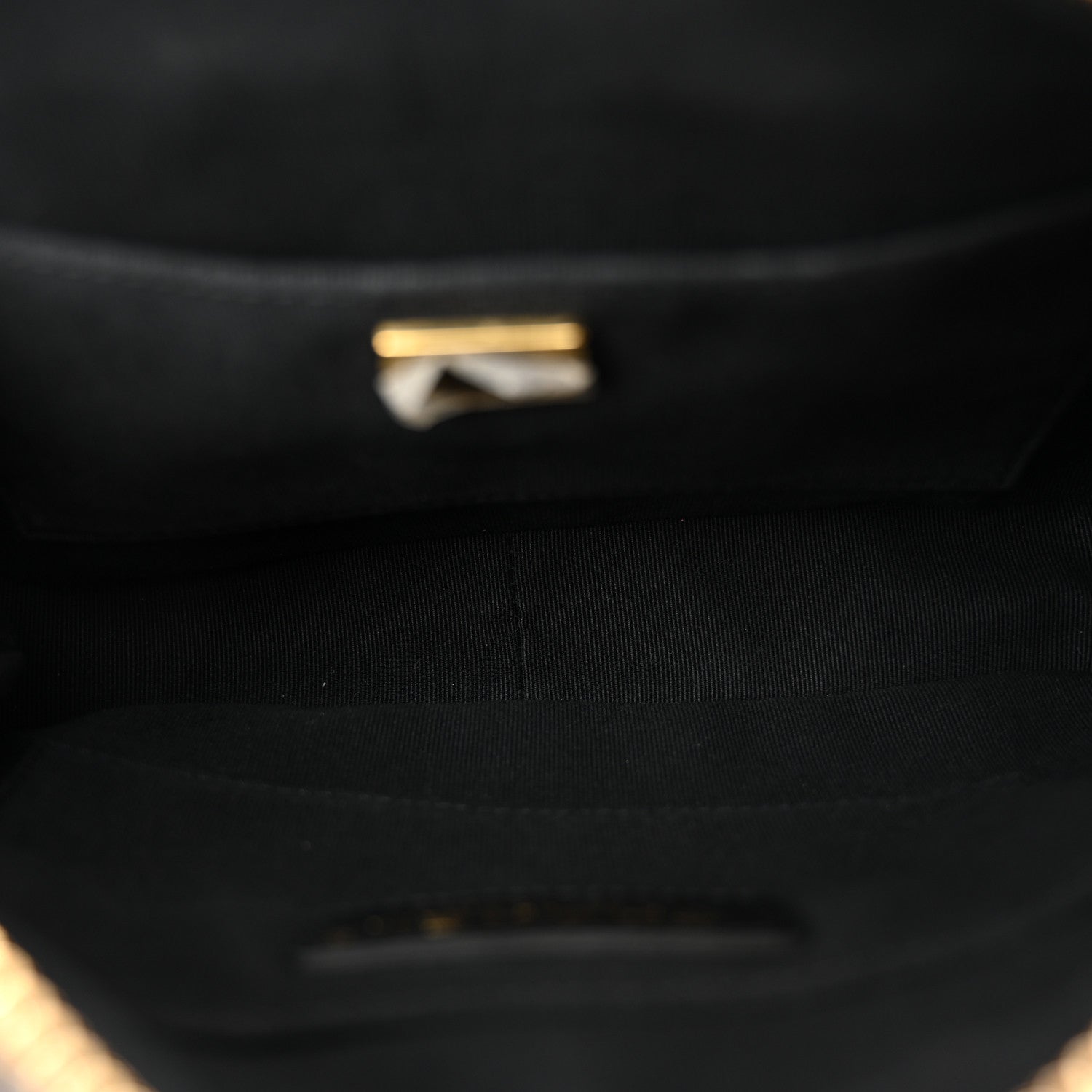 Chanel Calfskin Quilted Small Camera Case Black