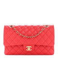 Chanel Caviar Quilted Medium Double Flap Red
