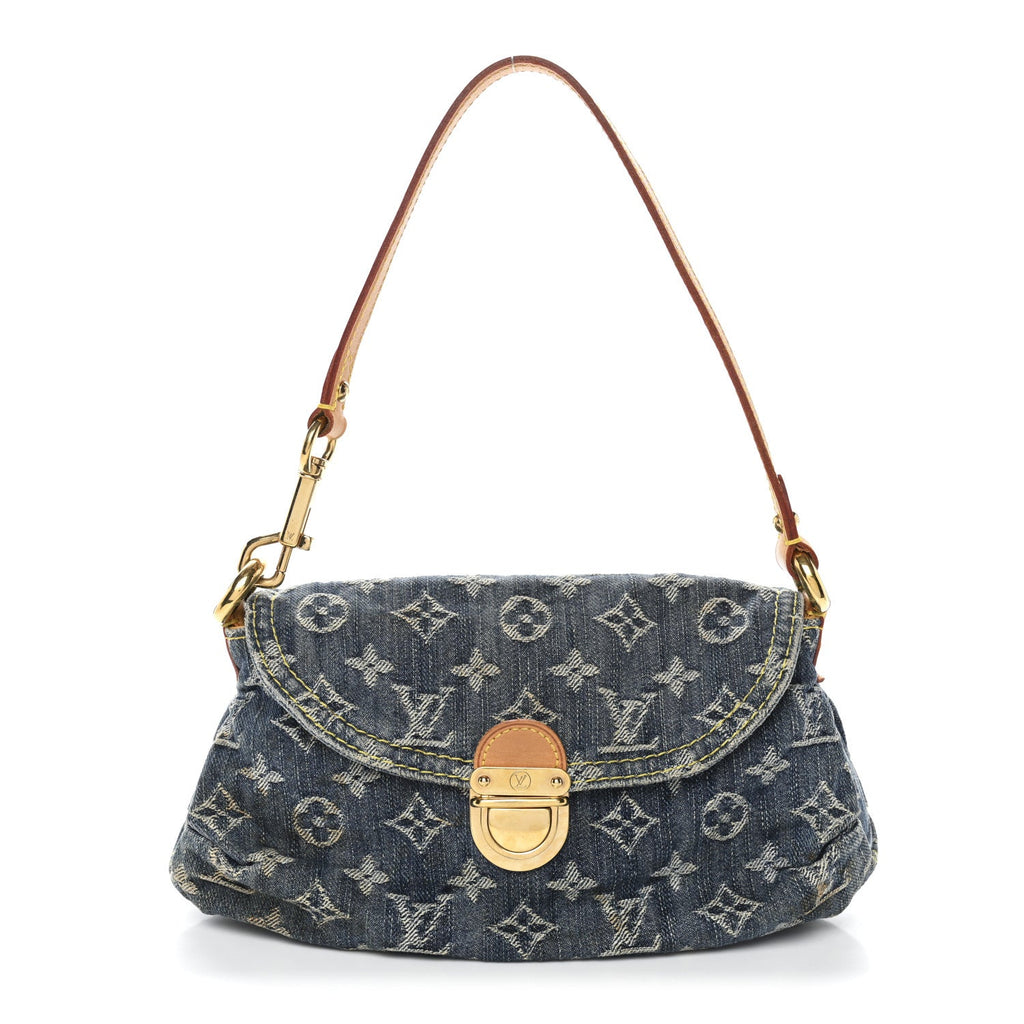 Louis Vuitton Monogram Denim Mini Pleaty Blue