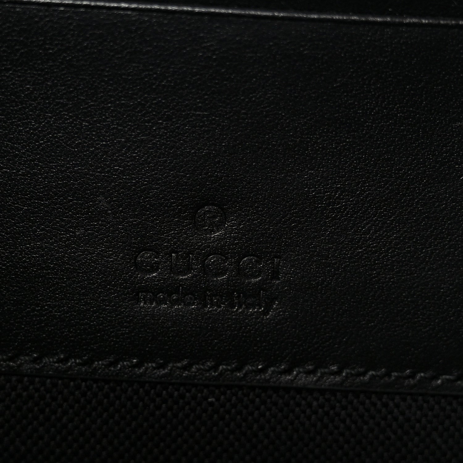 Gucci GG Supreme Monogram Calfskin Web Medium Messenger Bag Black Grey