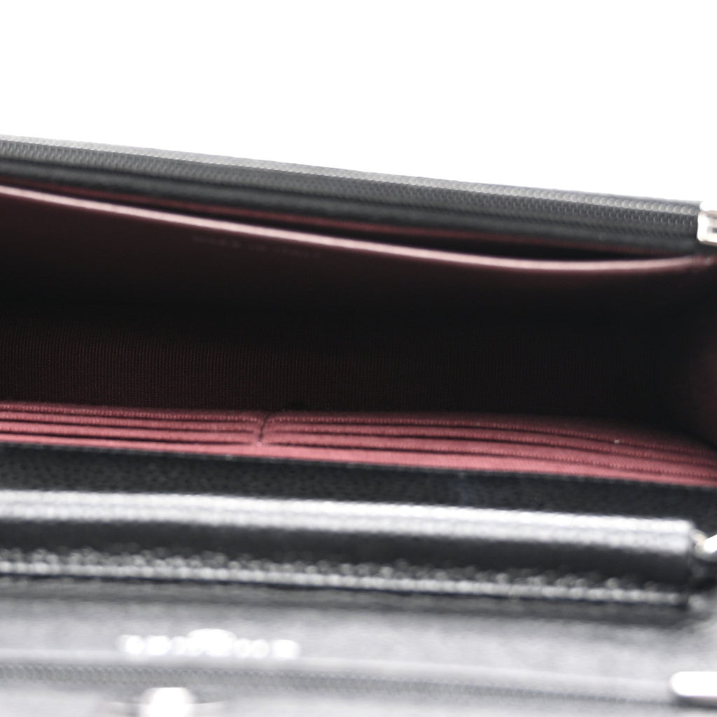 Chanel Caviar Quilted Wallet on Chain WOC Black
