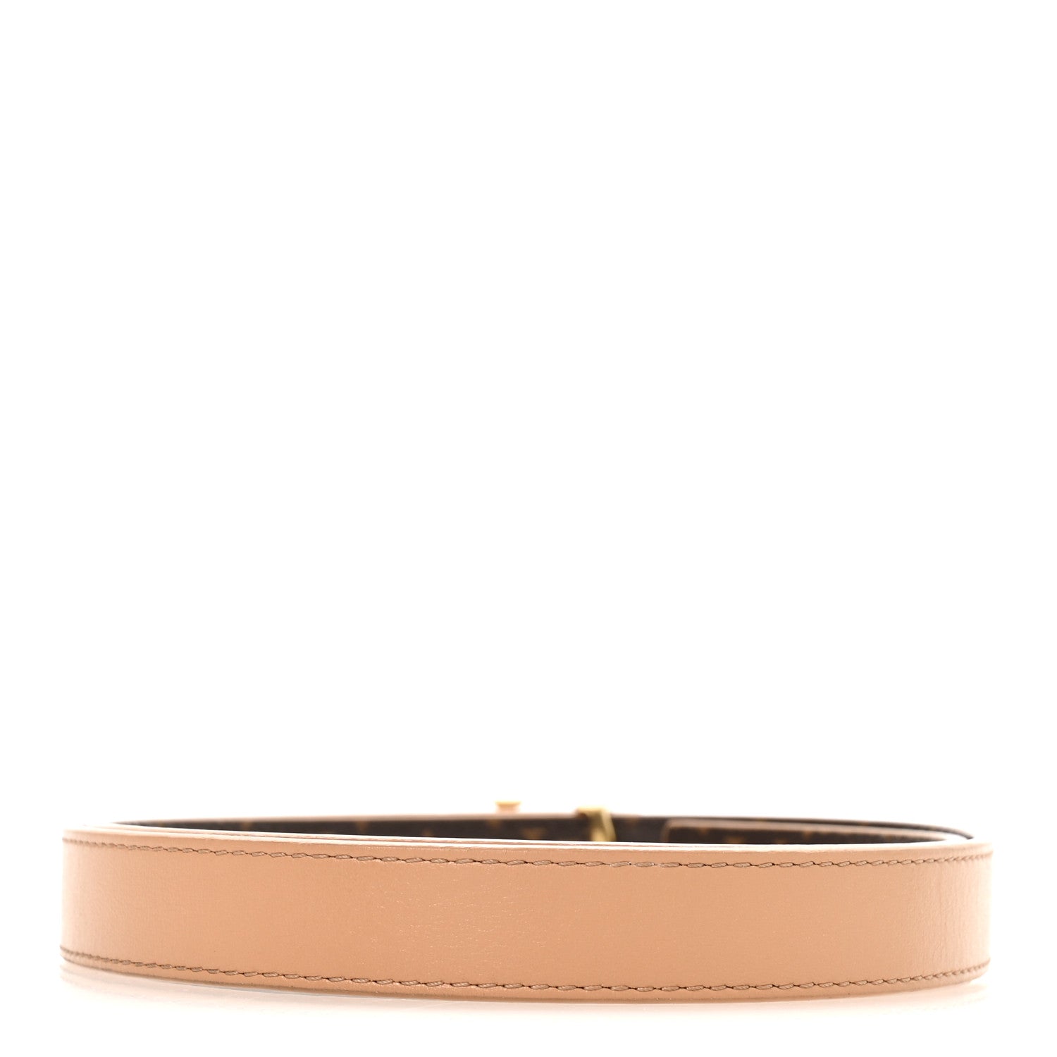 Louis Vuitton Calfskin Monogram 20mm LV Iconic Reversible Belt 75 30 Arizona Beige
