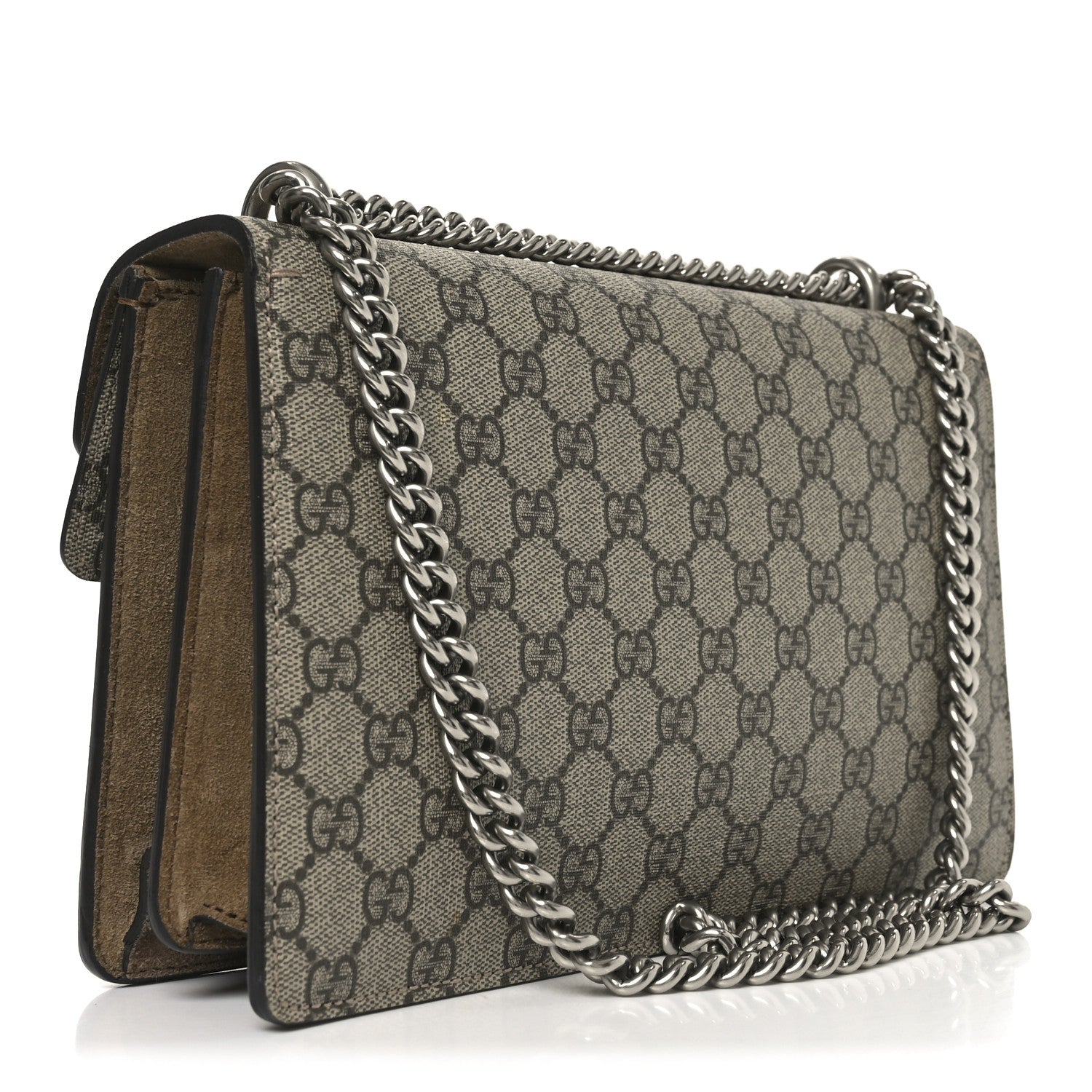 Gucci GG Supreme Monogram Small Dionysus Shoulder Bag Taupe