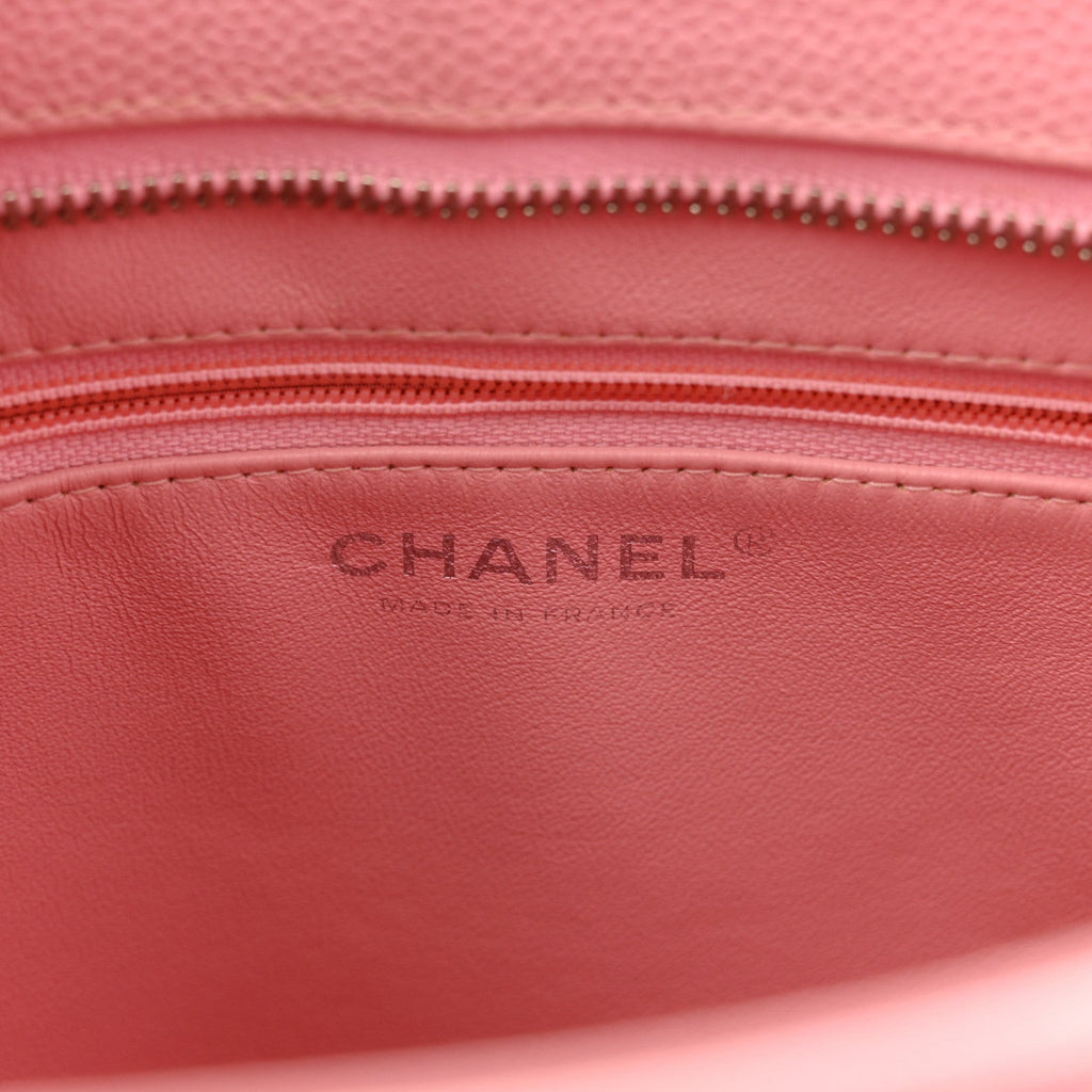 Chanel Caviar Medallion CC Tote Light Pink