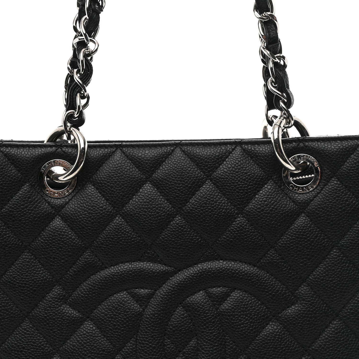 Chanel Caviar Quilted Grand Shopping Tote GST Black