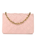 Louis Vuitton Lambskin Embossed Monogram Pochette Coussin Rose