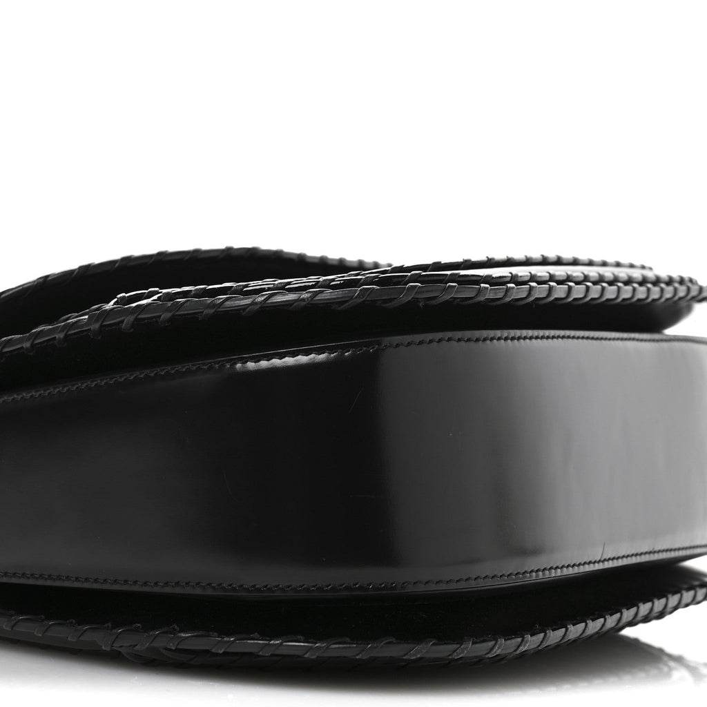 Gucci Pony Hair New Bamboo Medium Top Handle Bag Black