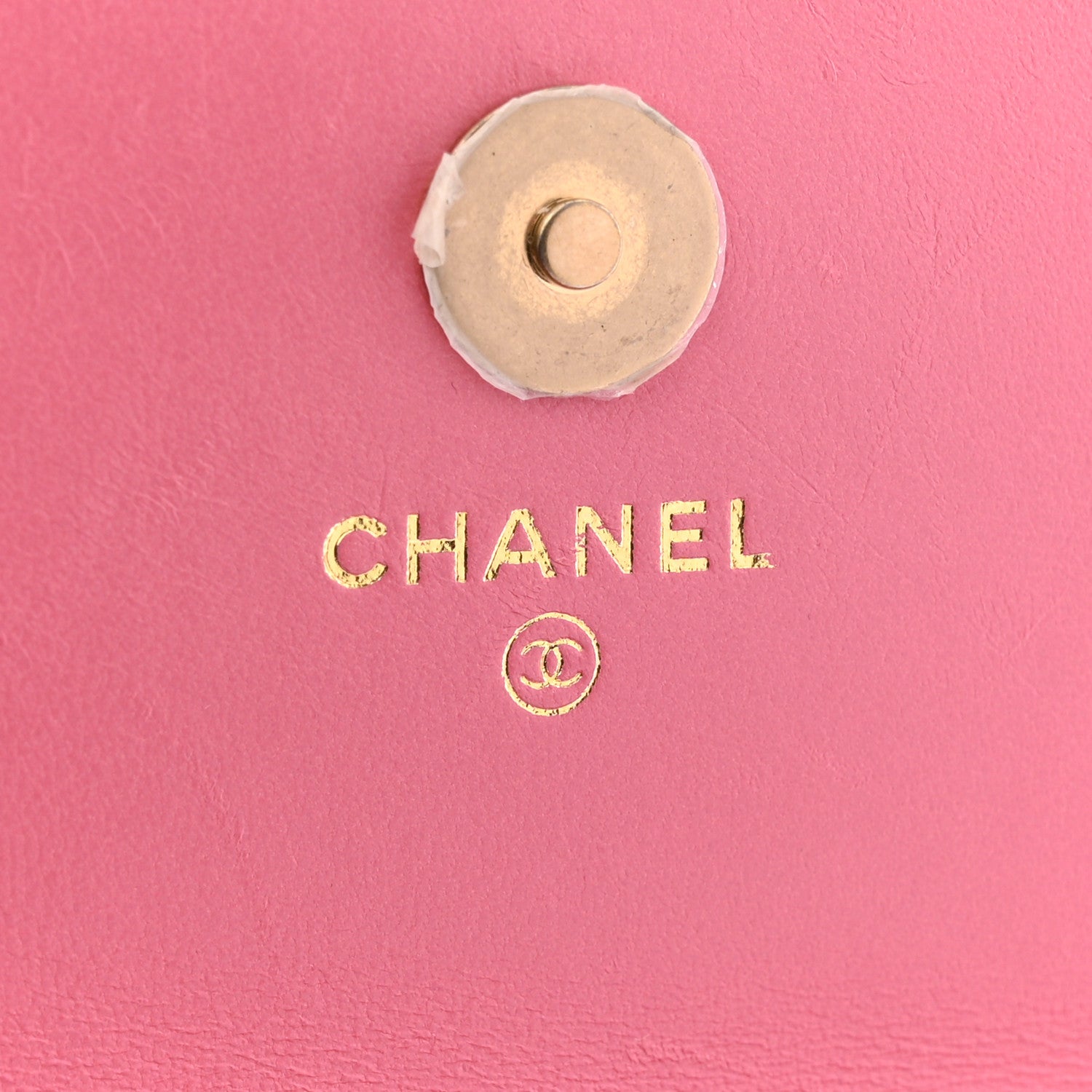 Chanel Lambskin Quilted Pillow Crush Flap Phone Holder With Chain Pink