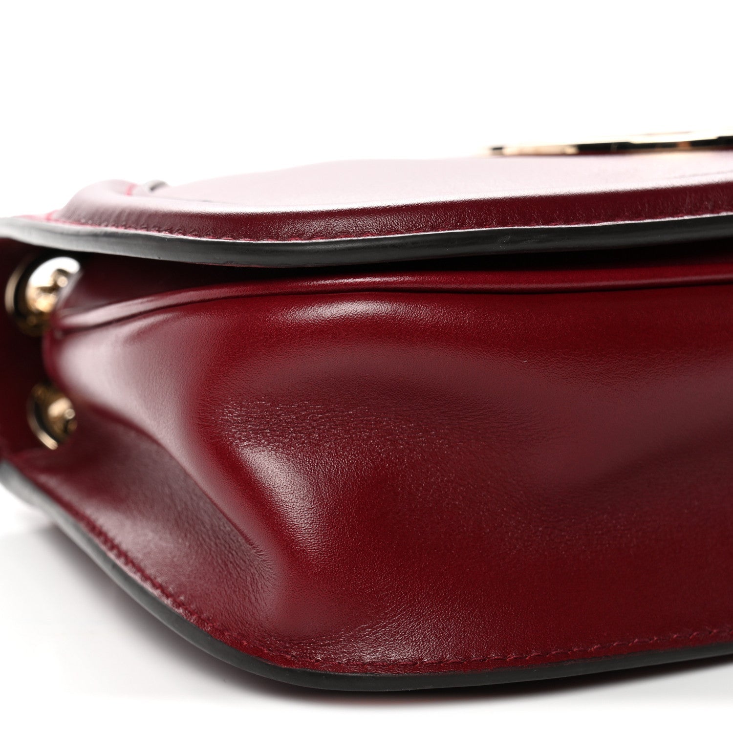 Gucci Calfskin Blondie Medium Shoulder Bag Dark Red