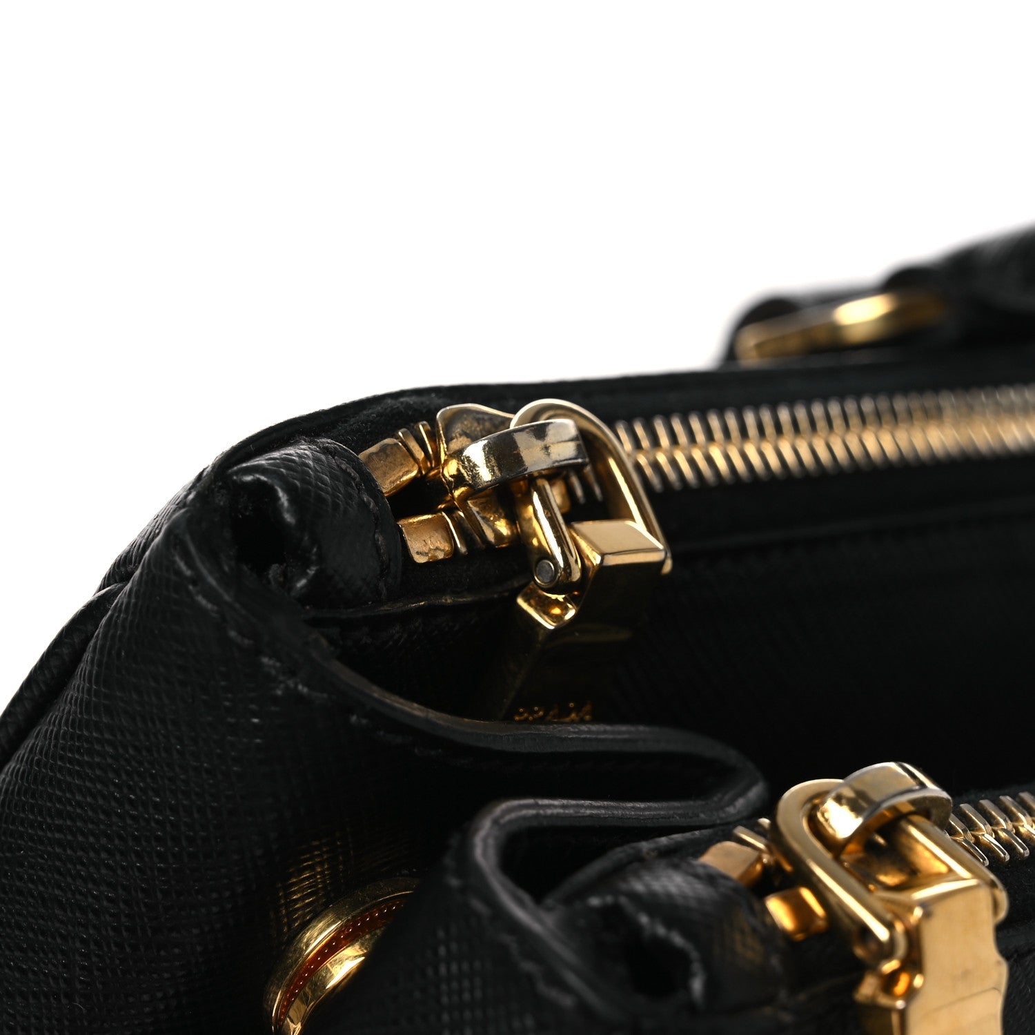 Prada Saffiano Large Galleria Double Zip Tote Black
