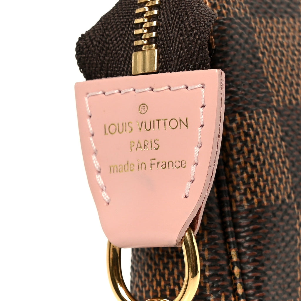 Louis Vuitton Damier Ebene 2020 Christmas Animation Big Wheel Mini Pochette Accessories Rose Ballerine