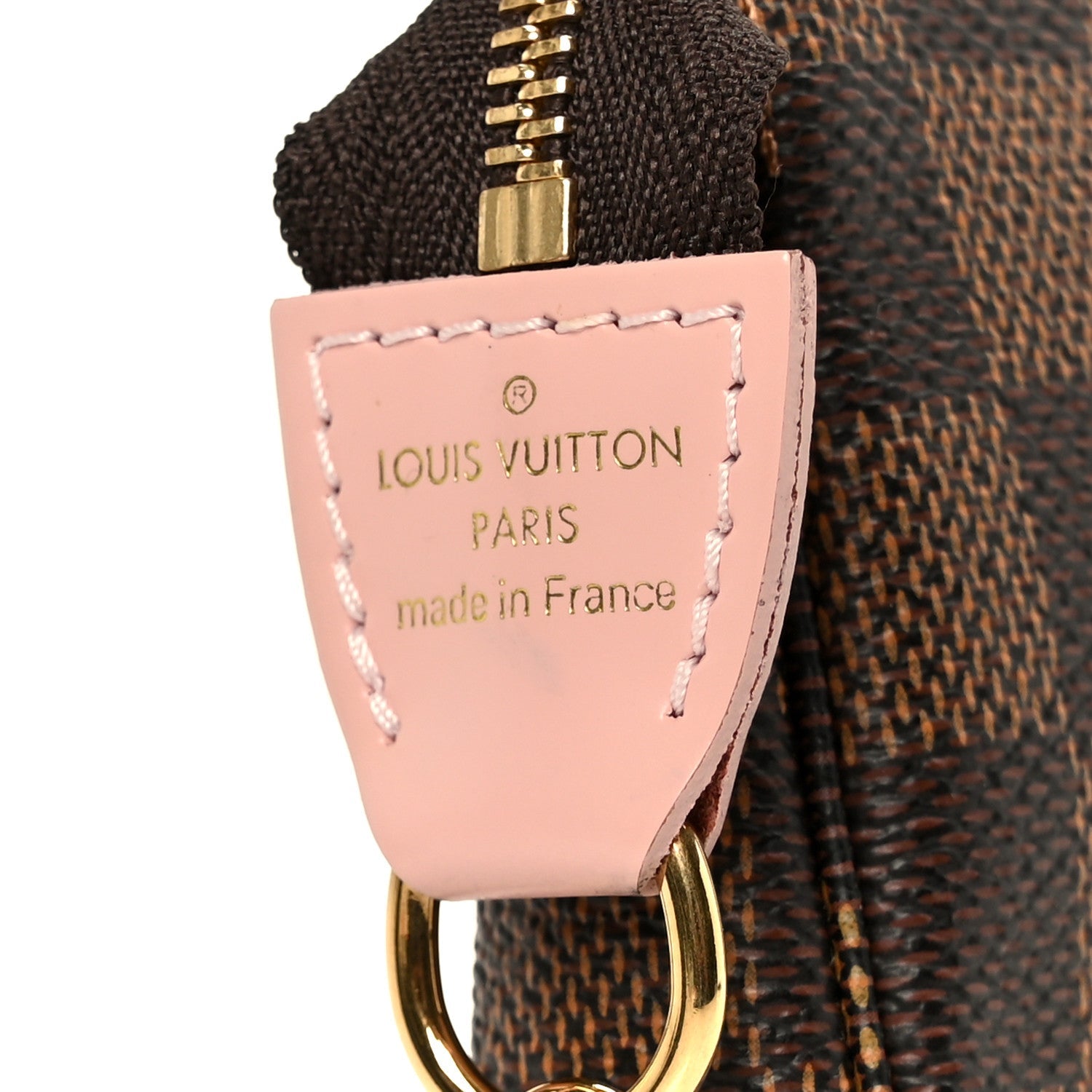 Louis Vuitton Damier Ebene 2020 Christmas Animation Big Wheel Mini Pochette Accessories Rose Ballerine