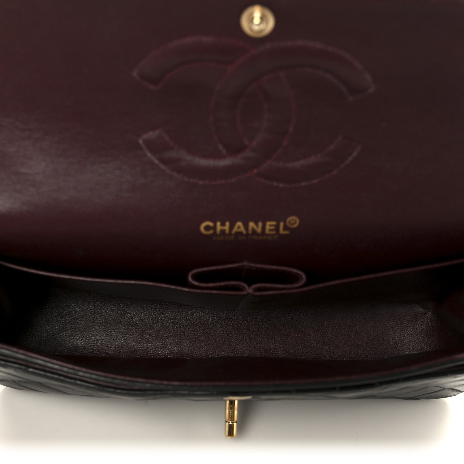 Chanel Lambskin Quilted Medium Double Flap Black