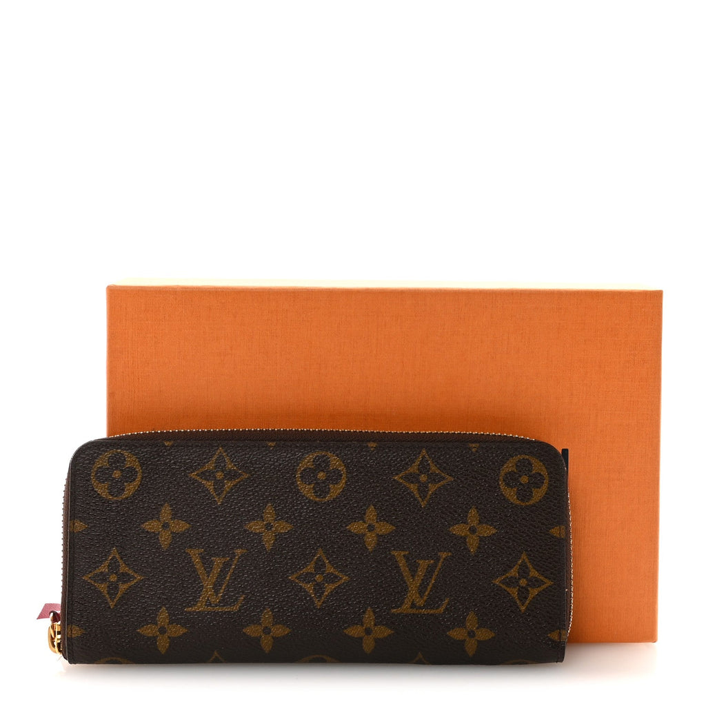 Louis Vuitton Monogram Clemence Wallet Fuchsia