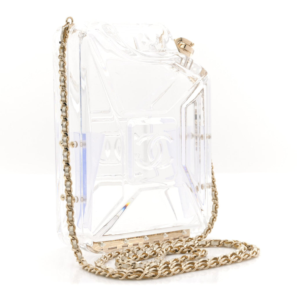 Chanel Plexiglass Dubai by Night Gas Tank Clutch