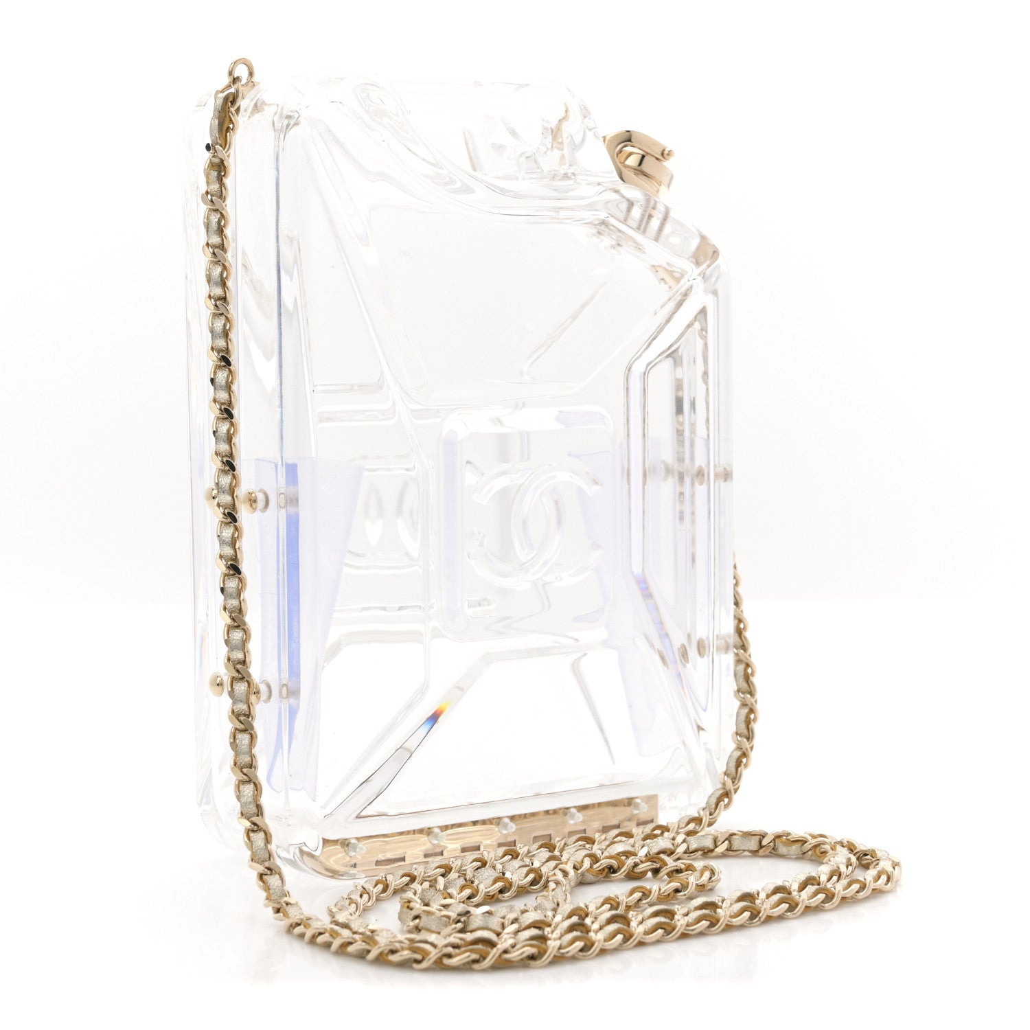 Chanel Plexiglass Dubai by Night Gas Tank Clutch