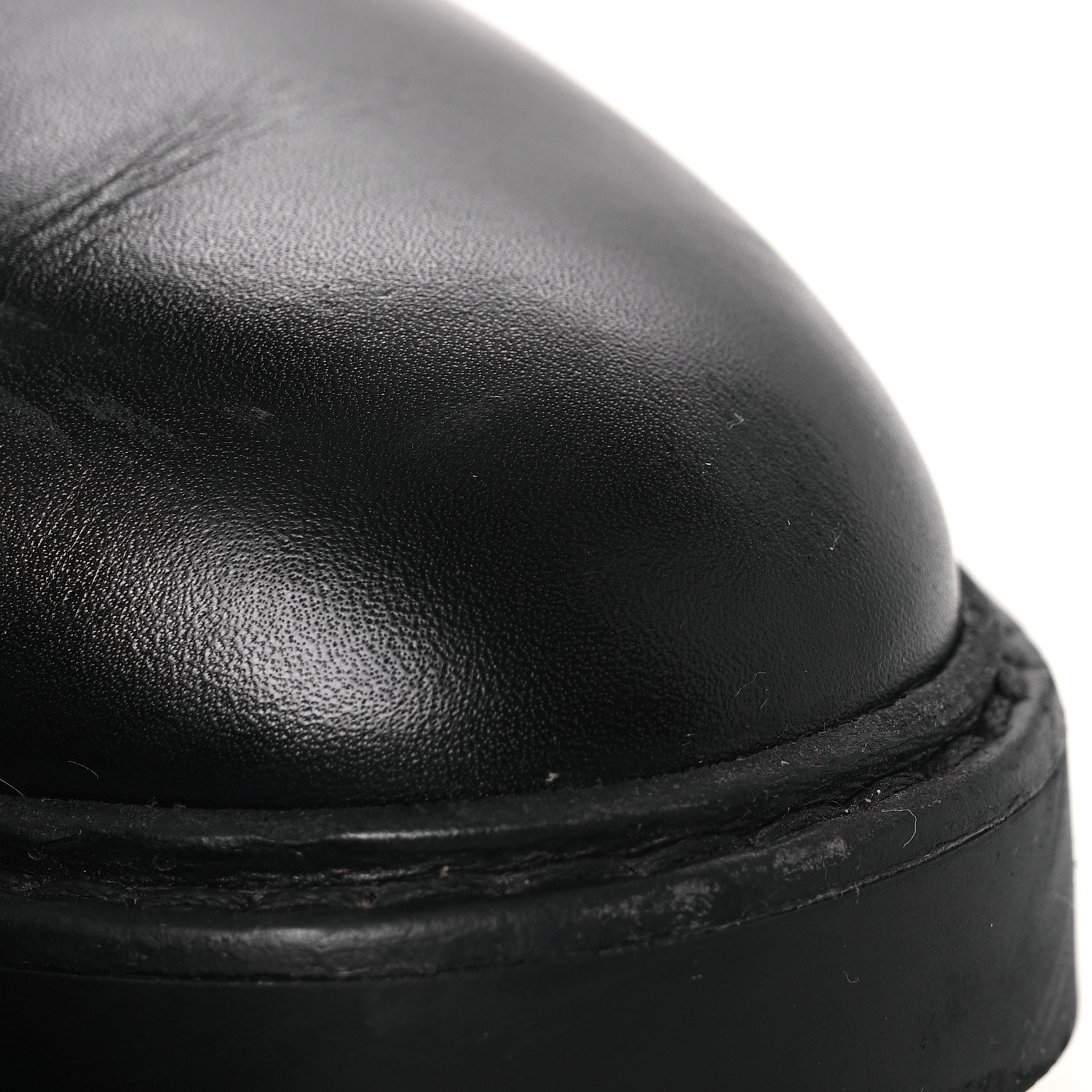 Gucci Guccissima Real Betis Glamour Calfskin Michelangelo Slim Horsebit Riding Boots 39.5 Black