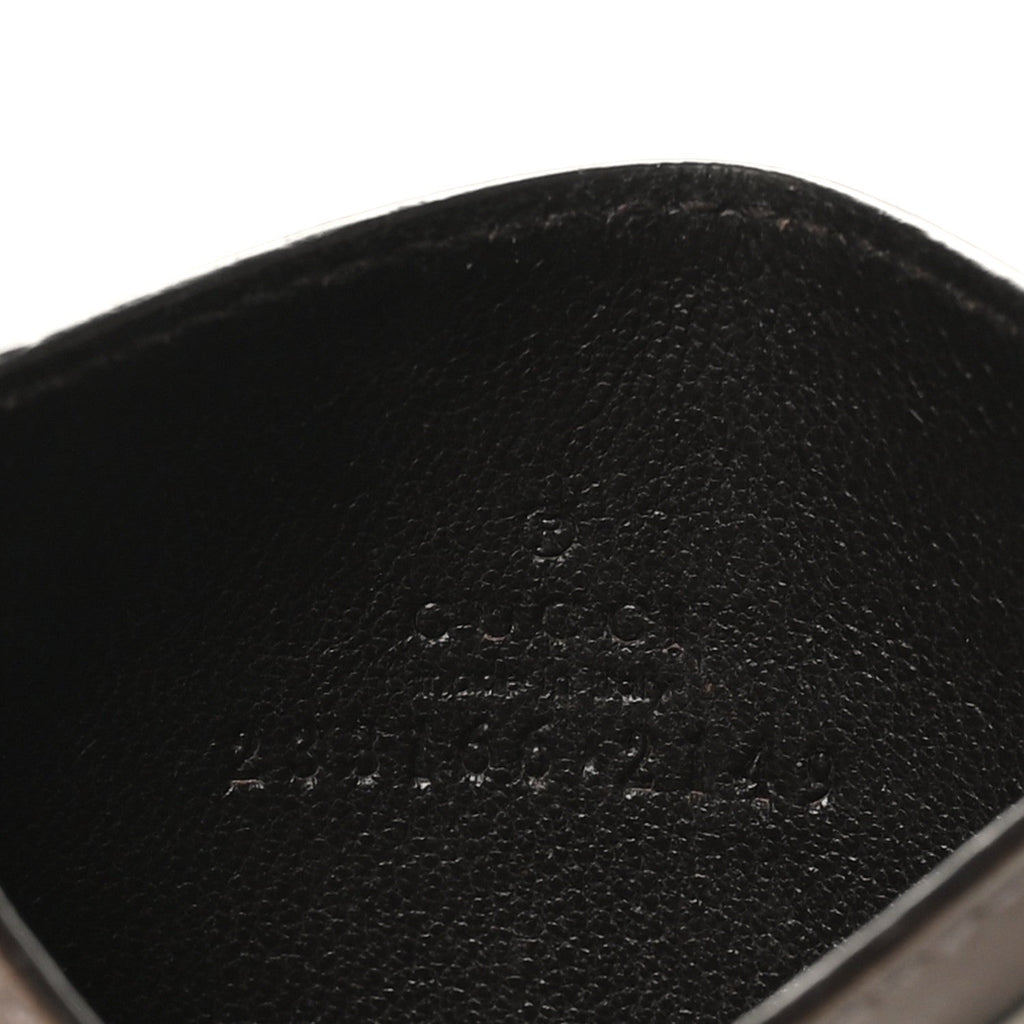 Gucci GG Supreme Monogram Calfskin Card Holder Beige Grey