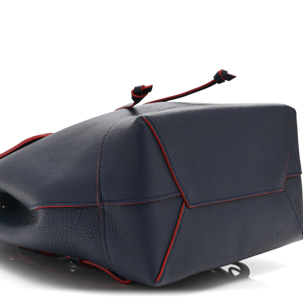 Louis Vuitton Soft Calfskin Lockme Backpack Marine Rouge