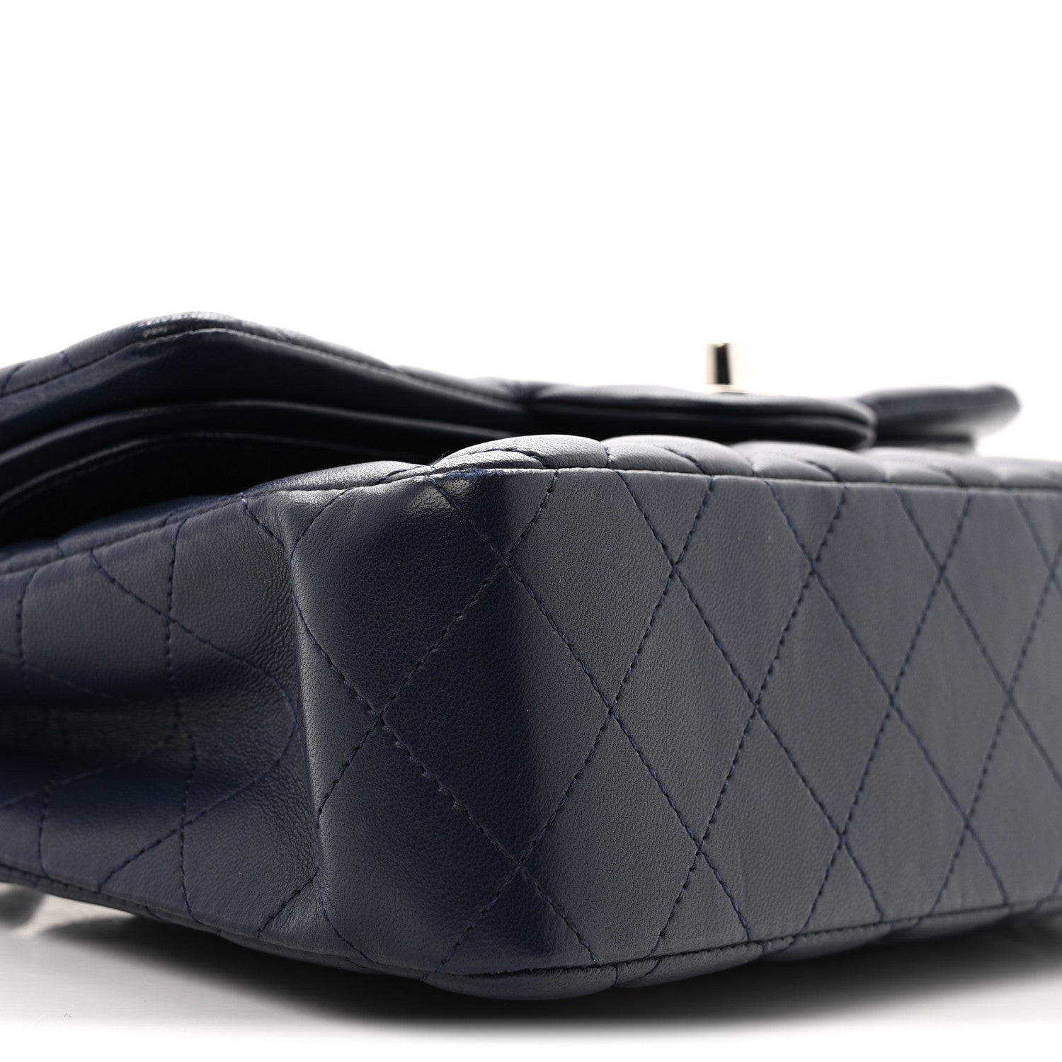 Chanel Lambskin Quilted Small Double Flap Blue