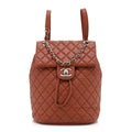 Chanel Lambskin Quilted Small Urban Spirit Backpack Brown