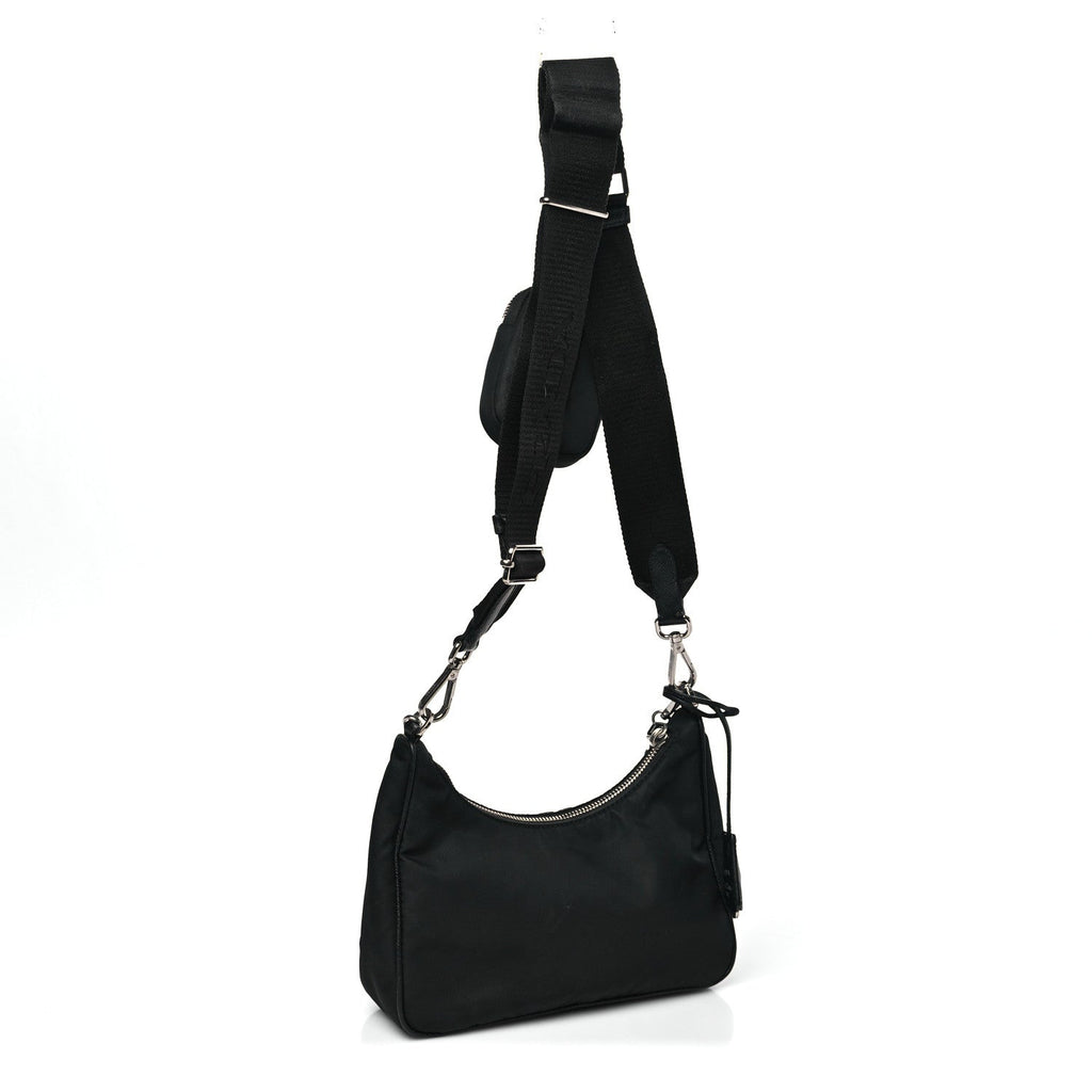 Prada Re-Nylon Saffiano Re-Edition 2005 Shoulder Bag Black