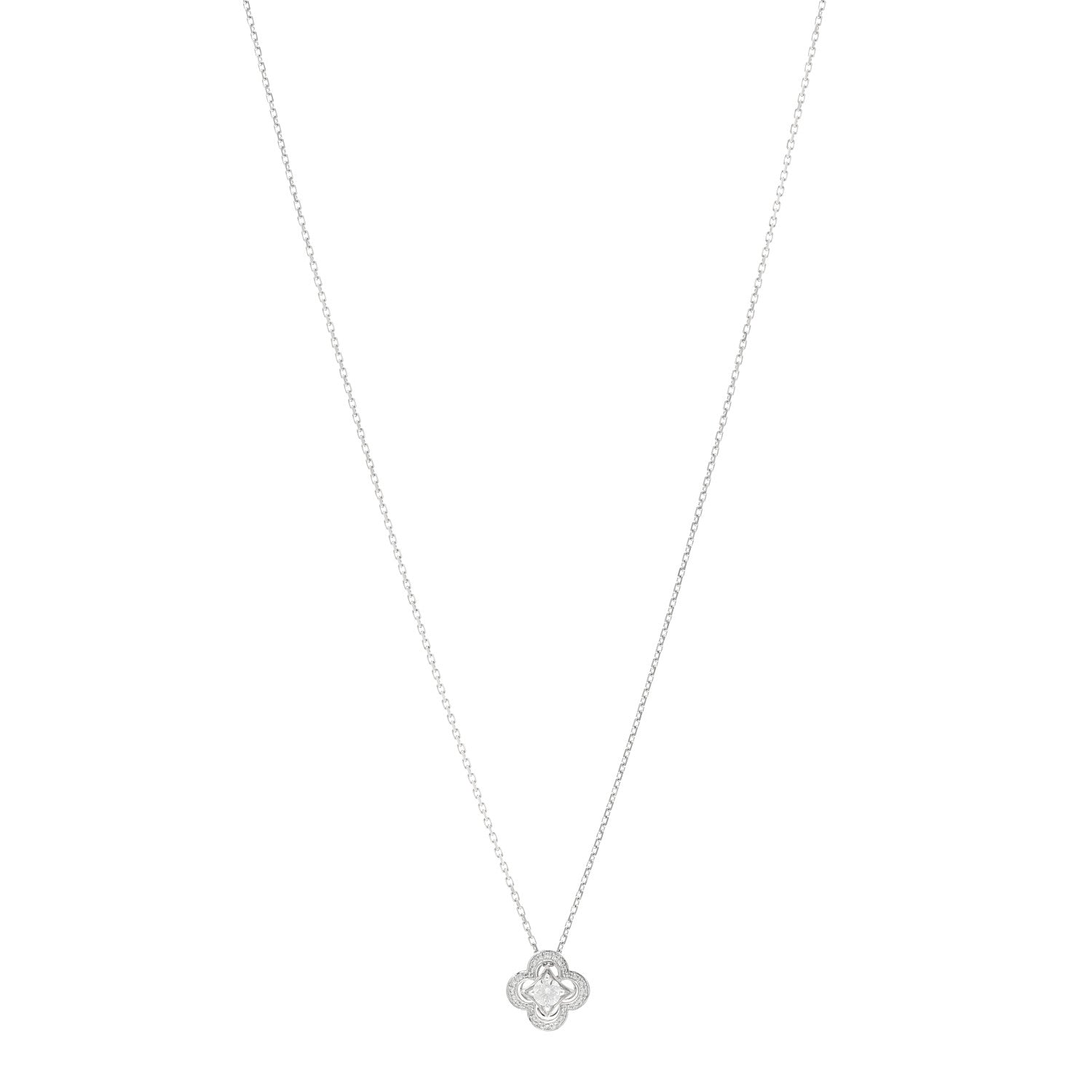 Louis Vuitton 18K White Gold Diamond Les Ardentes Pendant Necklace